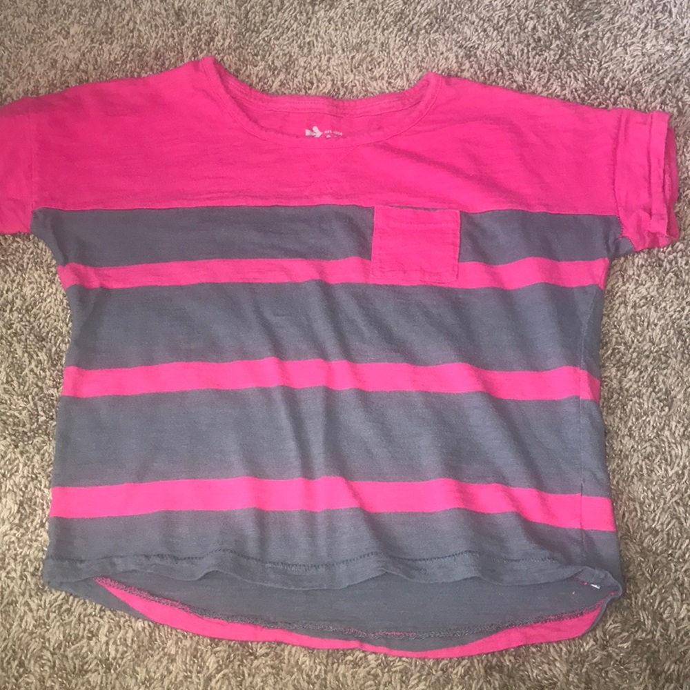 Girls High Low short sleeve shirt